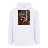 White Neil Peart cool Heavyweight Hoodie - linhVisuals