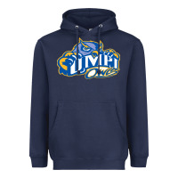 Navy university of maine at presque isle vectorized Heavyweight Hoodie - linhVisuals