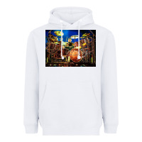 White Neil Peart encore Heavyweight Hoodie - linhVisuals