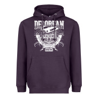 Plum delorean machine Heavyweight Hoodie - linhVisuals