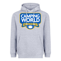 Heather Grey camping world, games Heavyweight Hoodie - linhVisuals