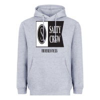 Heather Grey salty crew Heavyweight Hoodie - linhVisuals