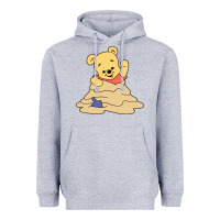 Heather Grey baby bear Heavyweight Hoodie - linhVisuals
