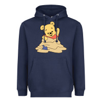 Navy baby bear Heavyweight Hoodie - linhVisuals
