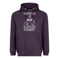 Plum schwarzenegger arnie Heavyweight Hoodie - linhVisuals