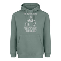 Sage schwarzenegger arnie Heavyweight Hoodie - linhVisuals