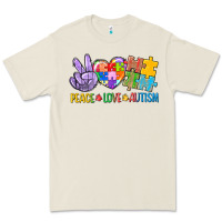 Bone Peace love Autism Premium Tee - CowGirlArtShop