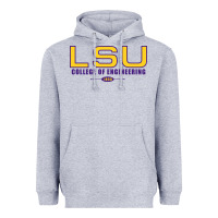 Heather Grey lsu college of engineering  1890 Heavyweight Hoodie - linhVisuals