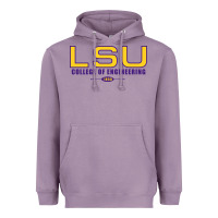 Lavender lsu college of engineering  1890 Heavyweight Hoodie - linhVisuals