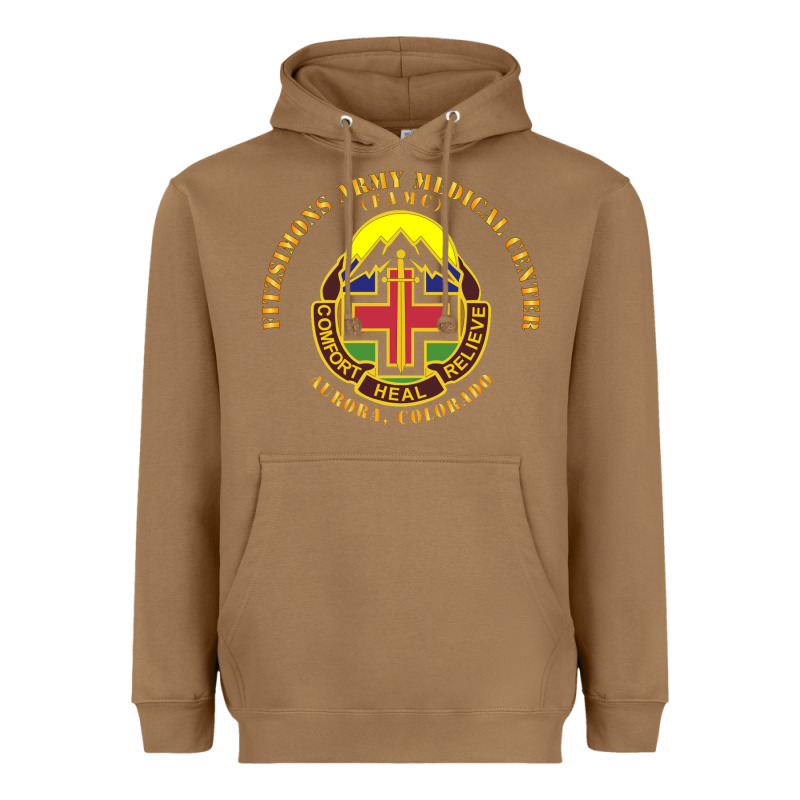 Fitzsimon Army Medical Center Heavyweight Hoodie by linhVisuals | Teevron