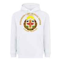 White fitzsimon army medical center Heavyweight Hoodie - linhVisuals