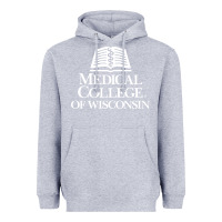 Heather Grey medical college of wisconsin Heavyweight Hoodie - linhVisuals