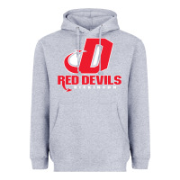 Heather Grey red de dickinson college vectorized Heavyweight Hoodie - linhVisuals