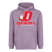 Lavender red de dickinson college vectorized Heavyweight Hoodie - linhVisuals