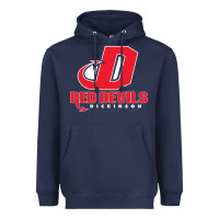 Navy red de dickinson college vectorized Heavyweight Hoodie - linhVisuals