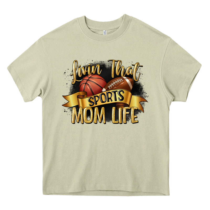 Livin That Sports Mom Life Heavy Core Tee by CowGirlArtShop | Teevron