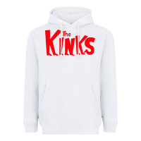 White The Kinks Heavyweight Hoodie - linhVisuals