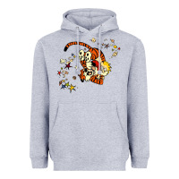 Heather Grey calvin Heavyweight Hoodie - linhVisuals
