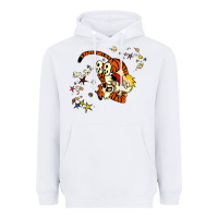White calvin Heavyweight Hoodie - linhVisuals