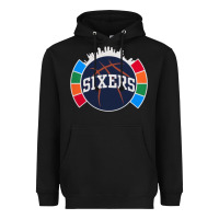 Black sixers basketball Heavyweight Hoodie - linhVisuals