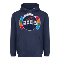 Navy sixers basketball Heavyweight Hoodie - linhVisuals