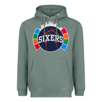 Sage sixers basketball Heavyweight Hoodie - linhVisuals