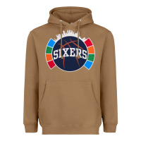 Toasted Coconut sixers basketball Heavyweight Hoodie - linhVisuals