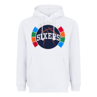 White sixers basketball Heavyweight Hoodie - linhVisuals