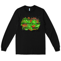 Black halloween leopard lines background Long Sleeve Tee - BundleAndBundleShop