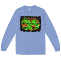 Colony Blue halloween leopard lines background Long Sleeve Tee - BundleAndBundleShop