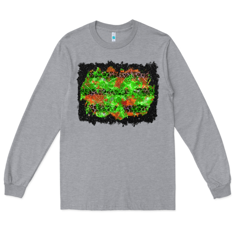Halloween Leopard Lines Background Long Sleeve Tee by BundleAndBundleShop | Teevron