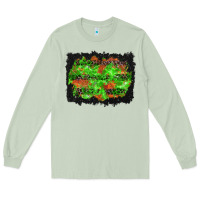 Matcha halloween leopard lines background Long Sleeve Tee - BundleAndBundleShop