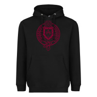 Black f0rdham university Heavyweight Hoodie - linhVisuals