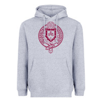 Heather Grey f0rdham university Heavyweight Hoodie - linhVisuals