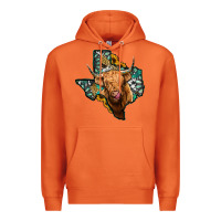 Carrot texas map highland cow Premium Hoodie - Jasminsmagicworld