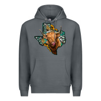 Rock texas map highland cow Premium Hoodie - Jasminsmagicworld