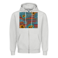 Dove Grey sunflower gemstone serape tumbler Zipper Hoodie - AdoDesignShop