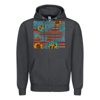 Smoke sunflower gemstone serape tumbler Zipper Hoodie - AdoDesignShop
