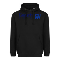 Black baruch college vectorized Heavyweight Hoodie - linhVisuals