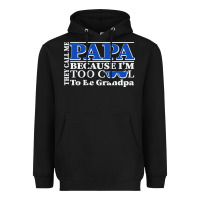 Black they call me papa because i'm too cool to be grandpa Heavyweight Hoodie - linhVisuals