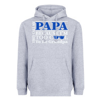 Heather Grey they call me papa because i'm too cool to be grandpa Heavyweight Hoodie - linhVisuals