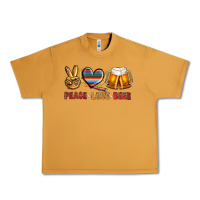 Peanut Butter peace love beer bbs Urban Heavy Tee - BundleAndBundleShop