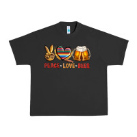 Pigment Black peace love beer bbs Urban Heavy Tee - BundleAndBundleShop
