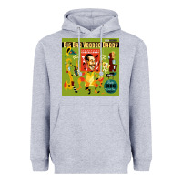 Heather Grey big bad voodoo daddy Heavyweight Hoodie - linhVisuals