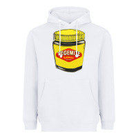 White vegemite Heavyweight Hoodie - linhVisuals
