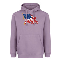 Lavender American flag Heavyweight Hoodie - linhVisuals