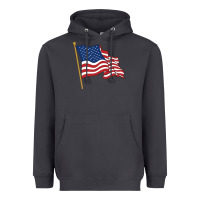 Smoke American flag Heavyweight Hoodie - linhVisuals