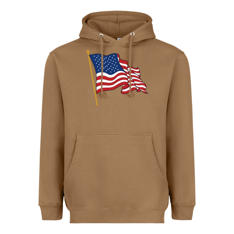 American Flag Heavyweight Hoodie by linhVisuals | Teevron