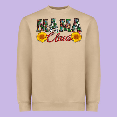 Mama Claus Heavyweight Sweatshirt Designed By Adodesignshop
