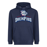 Navy lehigh valley ironpigs Heavyweight Hoodie - linhVisuals